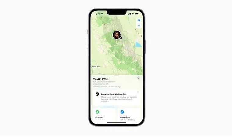 景宁苹果14维修分享iPhone14系列中 FindMy功能通过卫星分享位置方法教程 